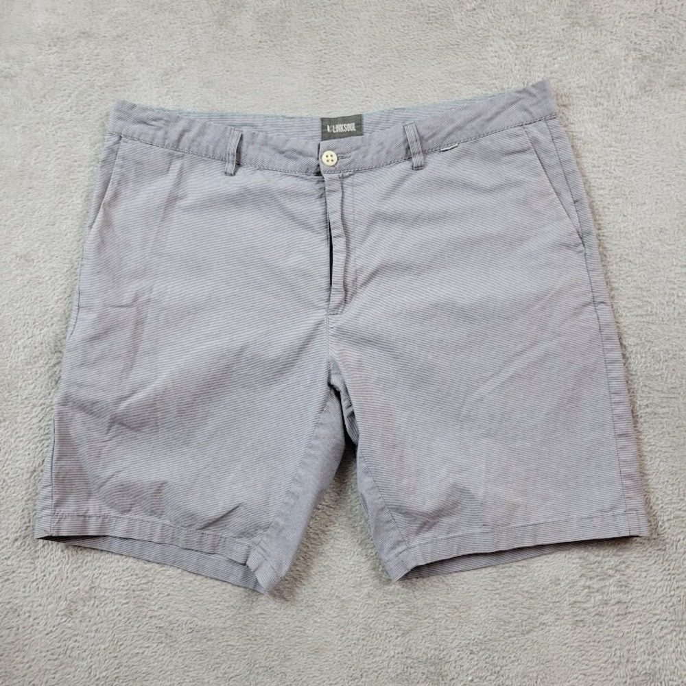 Linksoul Shorts Mens 40 Waist Gray Hybrid Lightweight Breathable Outdoor Golf